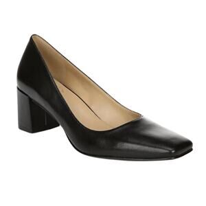 Naturalizer Karina Square Toe Pumps in Black Leather NEW Size 9.5
